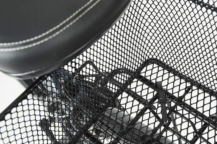 Fischer Gepäckträgerkorb School, Fahrradkorb, engmaschig, diebstahlsicher, für E-Bikes geeignet, Tra