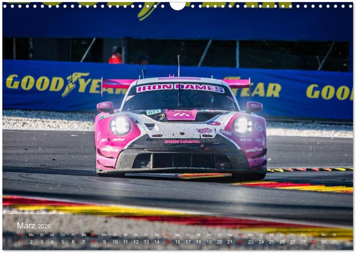 Motorsportkunst aus Weissach (Wandkalender 2026 DIN A3 quer), CALVENDO Monatskalender, A3