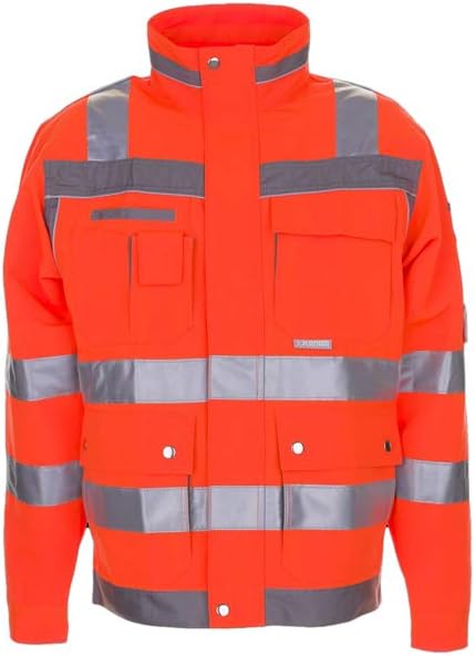 Planam Grösse 54 Unisex Plaline Warnschutz Blouson orange zink Modell 5600 54 Orange/Zink, 54 Orange