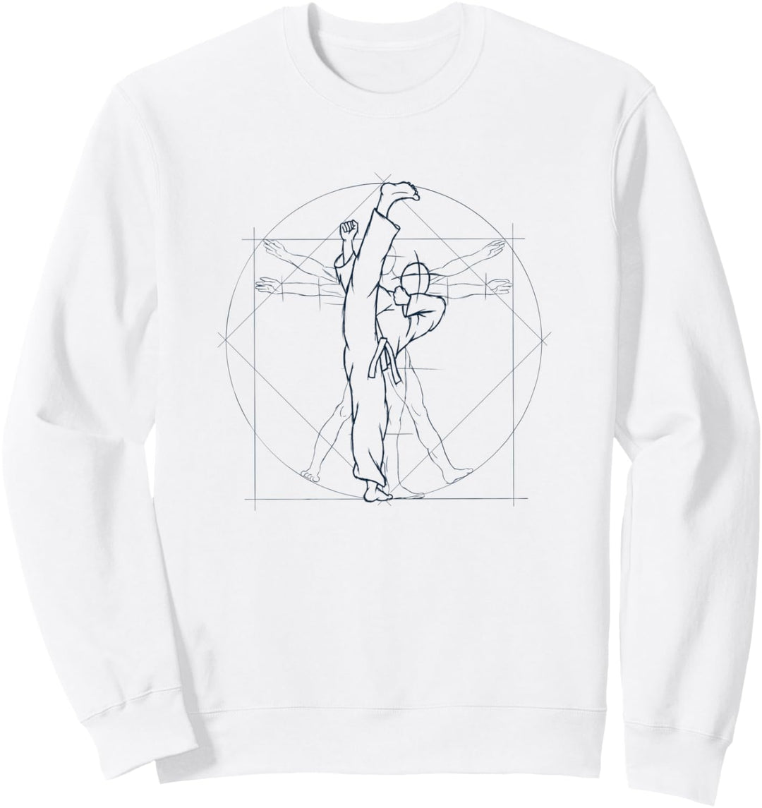 Vitruvianischer Mensch Kick Dollyo Chagi TaeKwonDo Sweatshirt