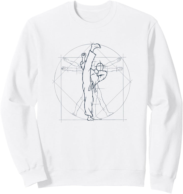 Vitruvianischer Mensch Kick Dollyo Chagi TaeKwonDo Sweatshirt