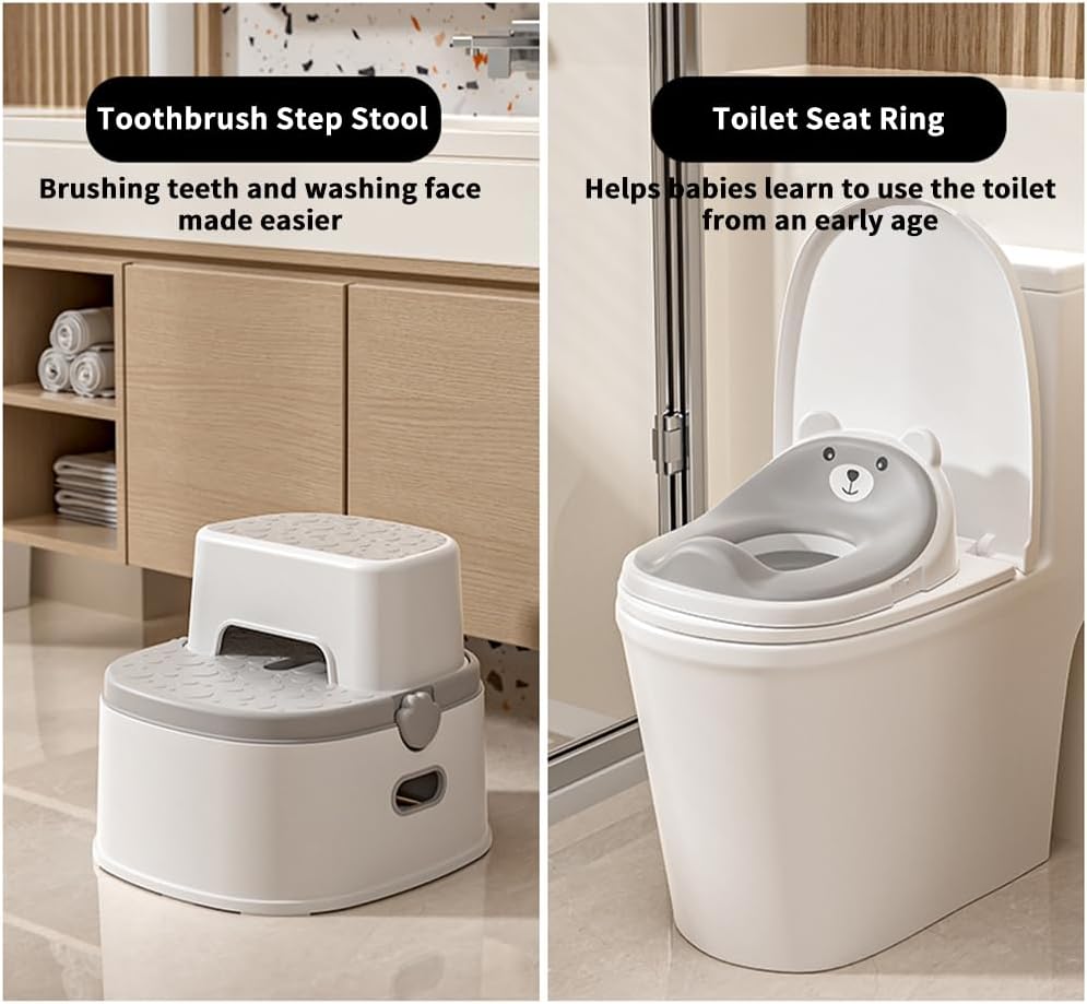 Töpfchentraining-Toilettensitz für Kleinkinder, multifunktionales tragbares Töpfchen mit Spritzschut