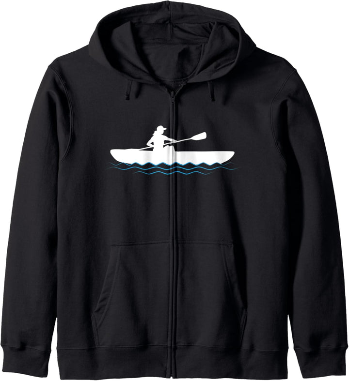 Kajakerin Kajak Frauen Geschenk Kanutin Kapuzenjacke