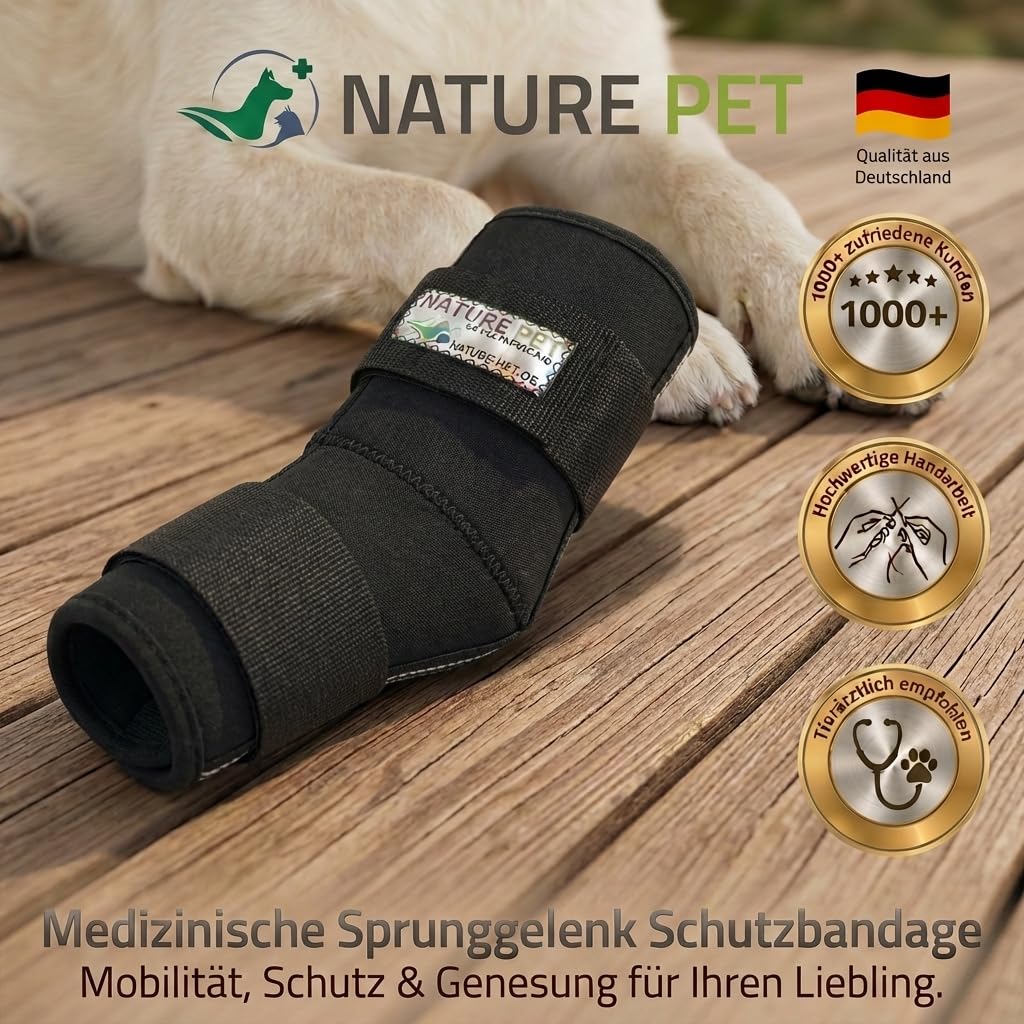 Nature Pet Tarsal- / Sprunggelenk Schutz Bandage 135° Winkel für Hunde (XXL 9) 9 XXL, 9 XXL
