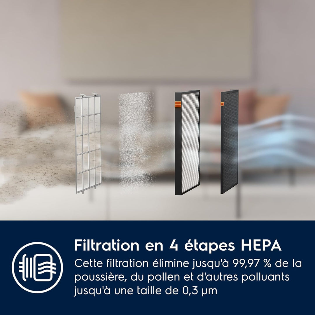 Electrolux EPU72771DG Luftreiniger Pure Multi 700 2 in 1 mit Lüfter, angeschlossen, 5 Phasen Filter,