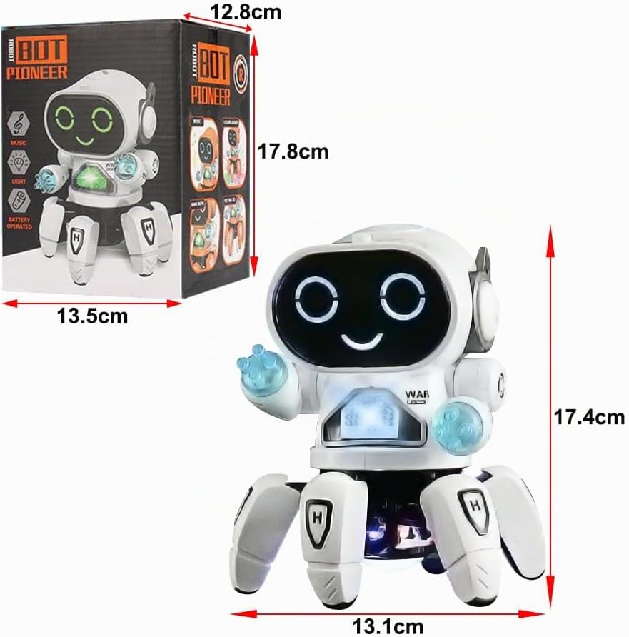 YATOSEEN Kinder Roboter Spielzeug, Begleitroboter für Kinder, mit Bunter Lichtprojektion, Tanzen, Si