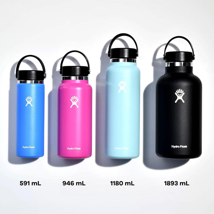 HYDRO FLASK - Wide Mouth Trinkflasche 1180ml (40 oz) - Isolierte Wasserflasche aus Edelstahl - Sport