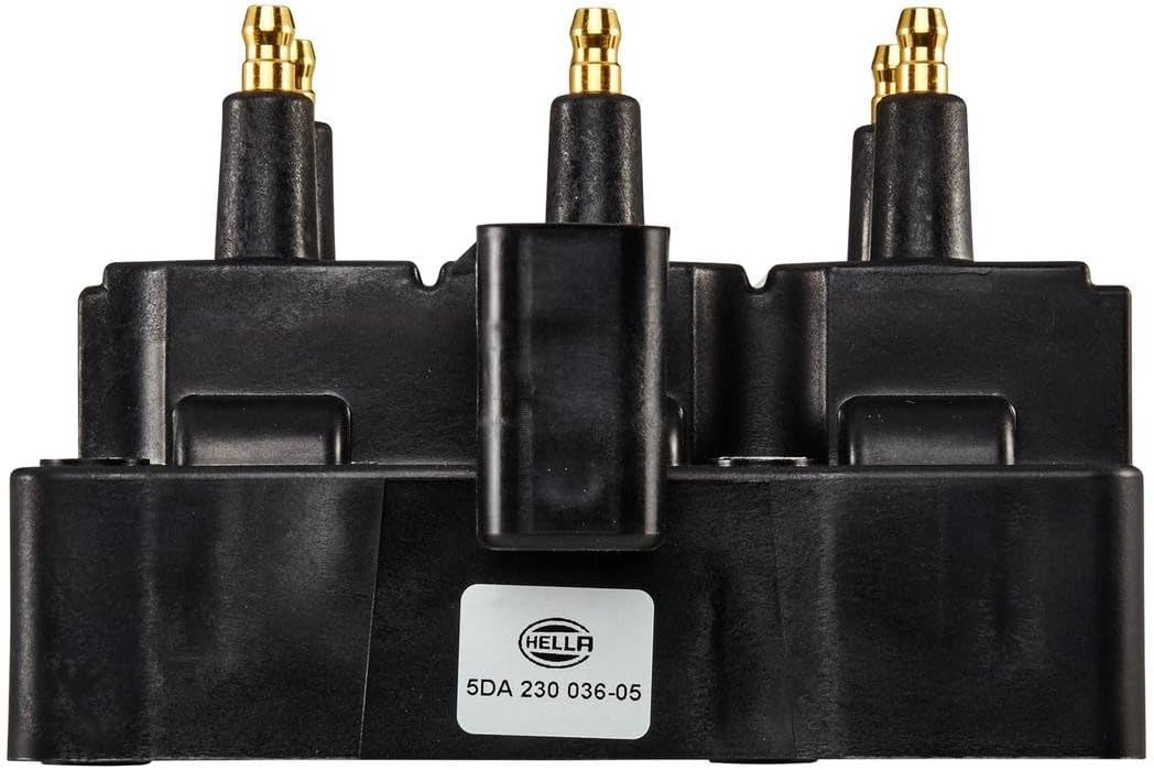 HELLA 5DA 230 036-051 Zündspule - 4-polig - Blockzündspule - geschraubt