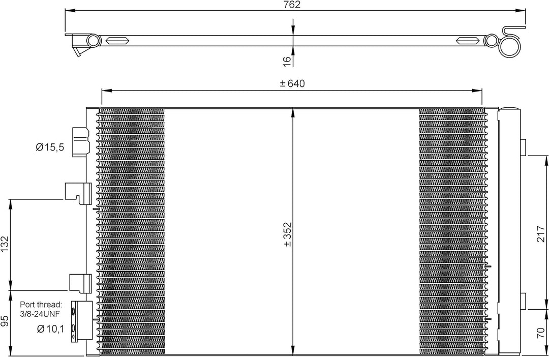 NRF 35938 Kondensator, Klimaanlage