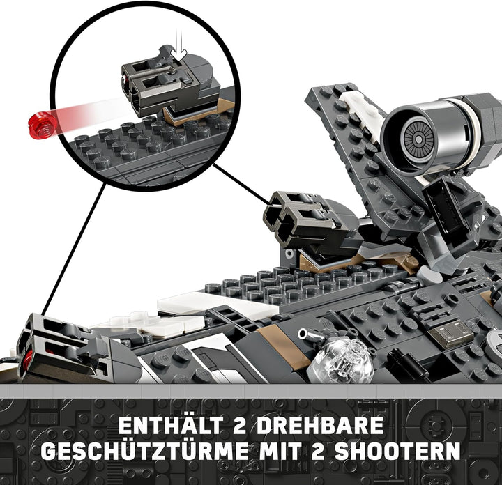 LEGO Star Wars: Skeleton Crew Die Onyx Cinder, Spielzeug-Sternenschiff zum Bauen und Sammeln für Jun