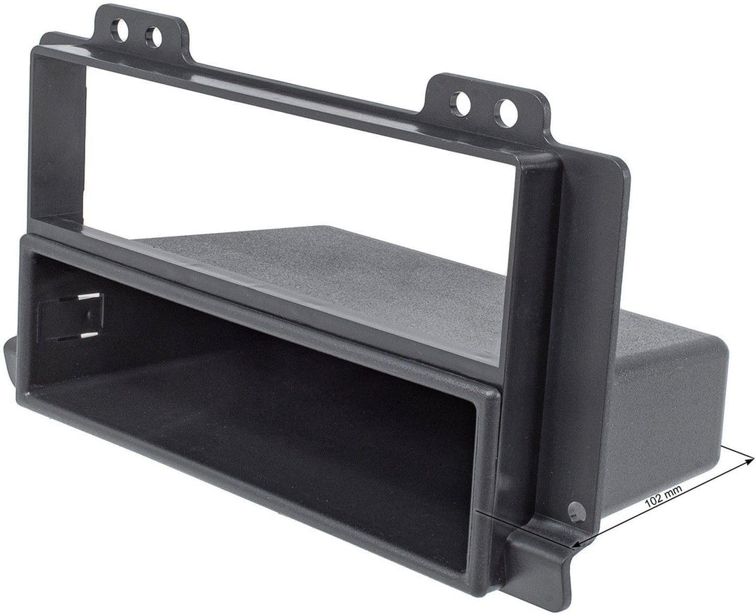 tomzz Audio 2427-001 Radioblende Set kompatibel mit Landrover Freelander schwarz mit Radioadapter IS