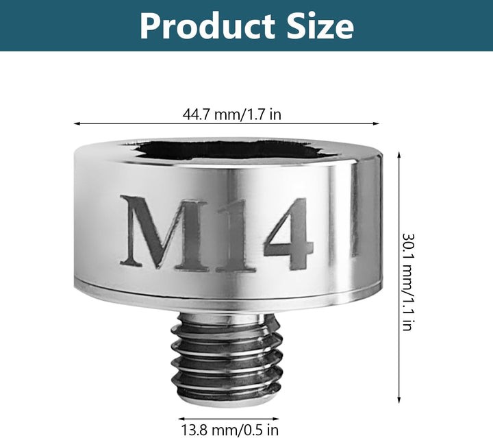 M14 Xlock Adapter, 45 mm X-Lock Adapter, Schnellspannmutter M14, Adapter für Winkelschleifer, Diaman