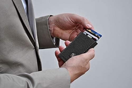TRU VIRTU® Wallet Click & Slide Strap Edition Diagonal Carbon Black/Black, Diagonal Carbon Black/Bla