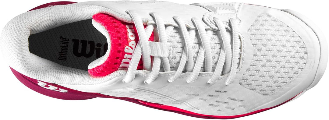 Wilson Unisex Kinder Junior Rush Pro Ace Sneaker 36 1/3 EU White Beet Red Diva Pink, 36 1/3 EU White