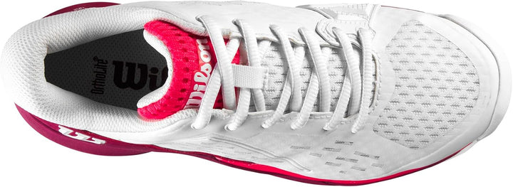 Wilson Unisex Kinder Junior Rush Pro Ace Sneaker 36 1/3 EU White Beet Red Diva Pink, 36 1/3 EU White