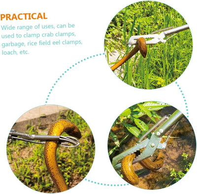 Yardwe Multitools Schlangenfänger Reptilienzubehör Metallpinzette Müllklemme Reacher Greifer Kaminza
