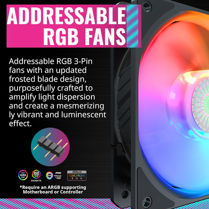 Cooler Master TD300 Mesh PC Gehäuse - Mini-Tower für Micro-ATX & Mini-ITX , Gaming Gehäuse für hohen