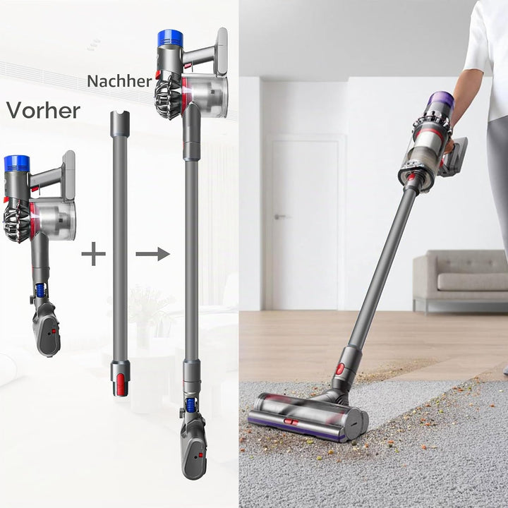Verlängerungsrohr für Dyson V15 V11 V10 V8 V7 Saugrohr Ersatzteile Rohr Zubehör Staubsaugerrohr Tele