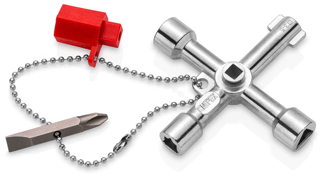 Knipex Schaltschrankschlüssel für gängige Schränke und Absperrsysteme 76 mm 00 11 03