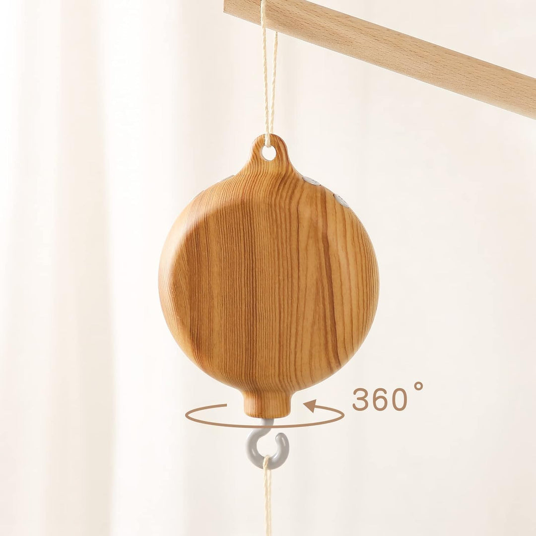 Let's Make Mobile Baby mit Musik Spieluhr für Bett - Mobile Motor Babybettwäsche mit Rotierender Hol