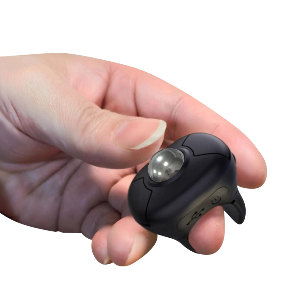 Kabellose Trackball Maus,2,4 G + BLT-Fingerring Maus für Besprechungsraum,Multimedia-Klassenzimmer,S