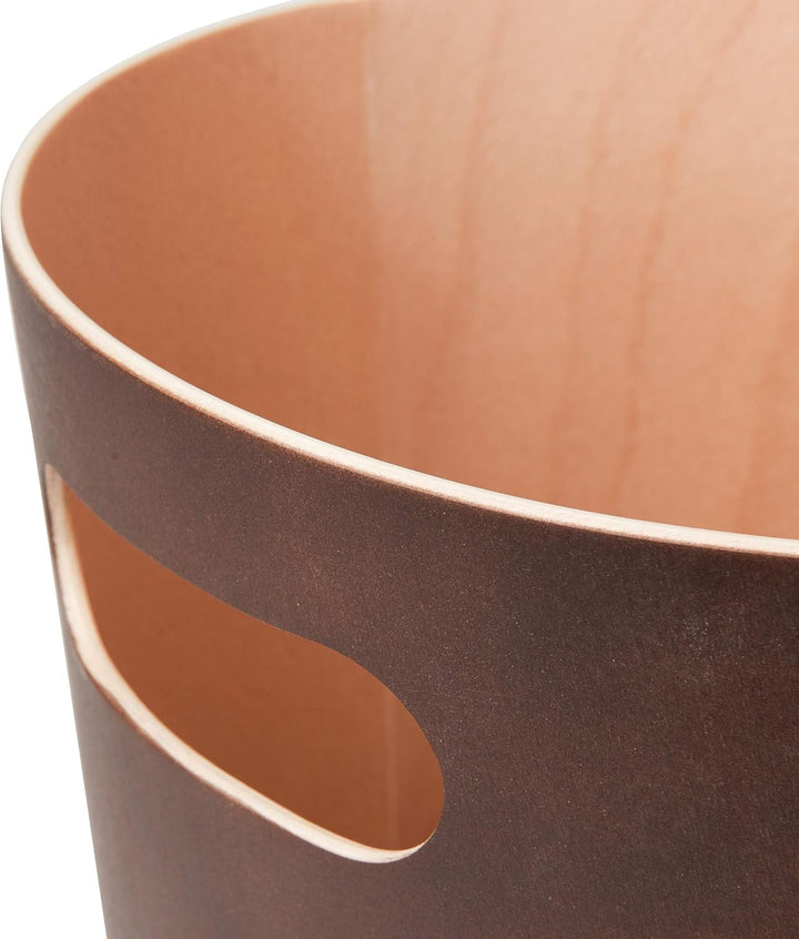 Umbra Woodrow Abfalleimer Holz, 7, 5l, Espresso/Natur, Espresso