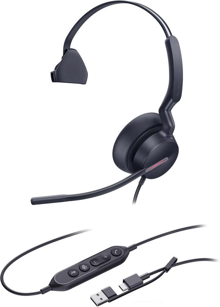 Yealink Headset UH46 Mono Teams USB-C/A UH46 Mono Teams USB C/A, UH46 Mono Teams USB C/A