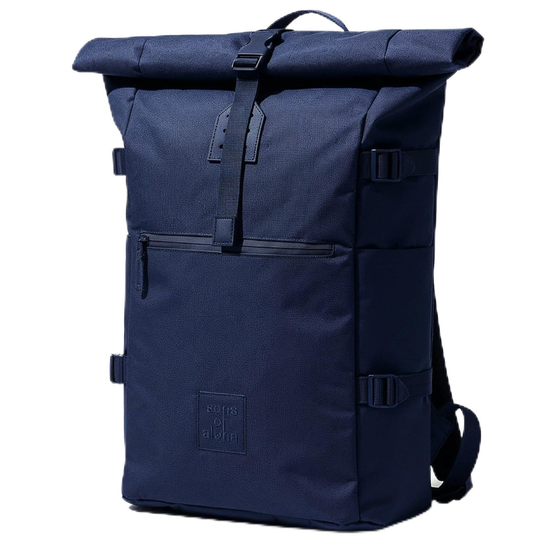 Rucksack Kane Roll-Top Kurierrucksack XL gross - PET recycelt, wasserabweisend - Wander-Rucksack Lap