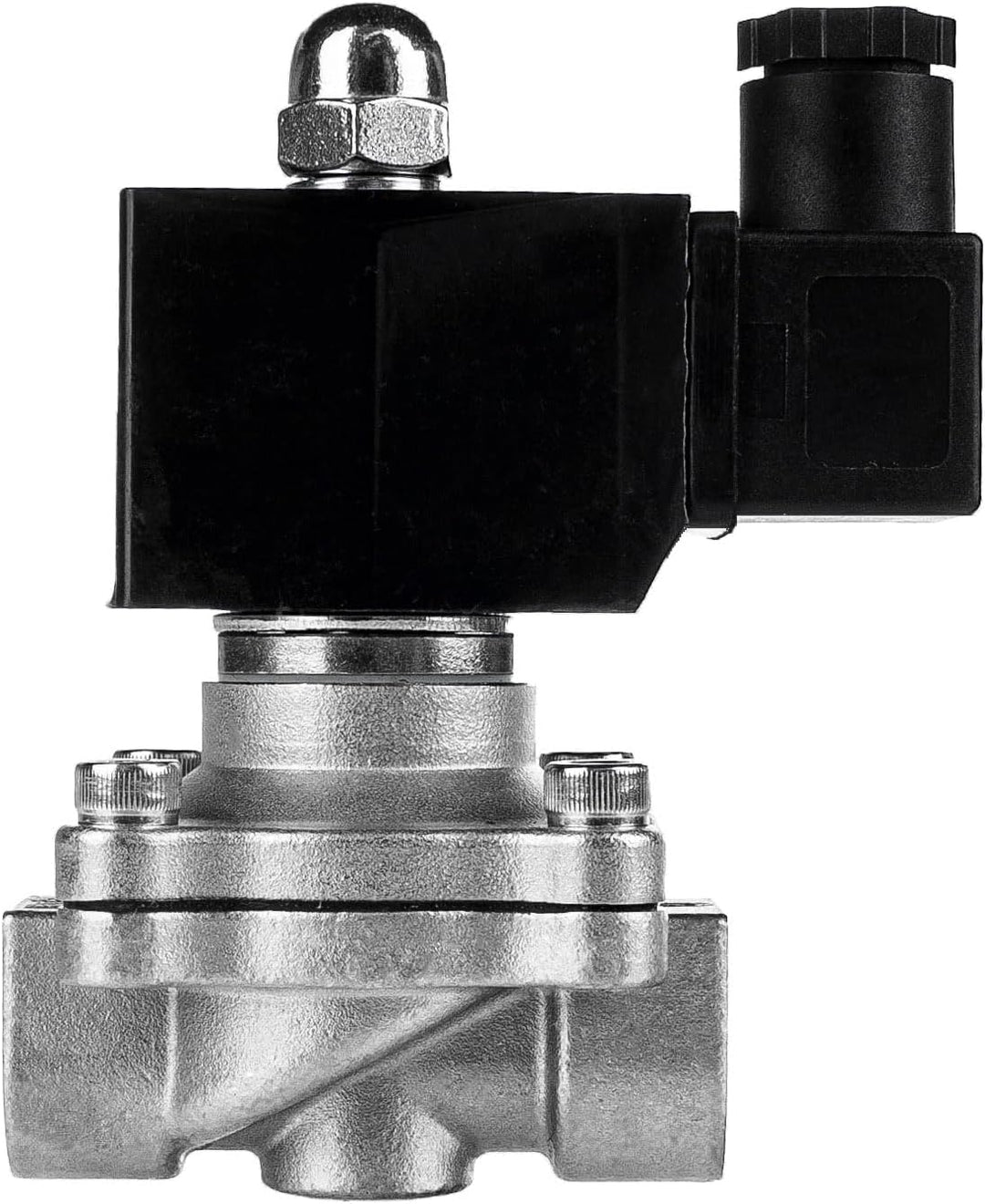 FSA Magnetventil Edelstahl 304 1/2" 24V AC 0-10 bar Viton stromlos geschlossen, 1/2" 24v Ac