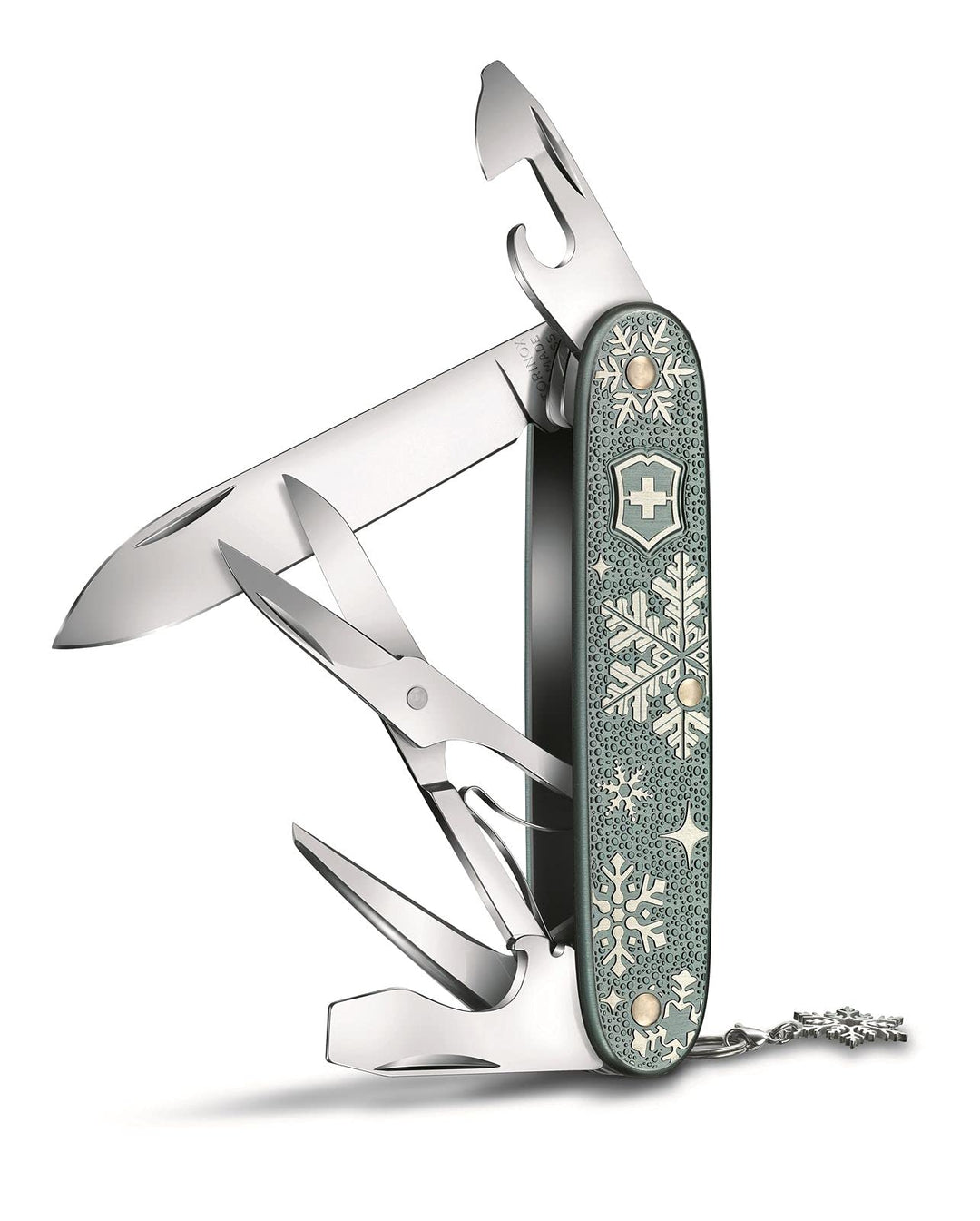 Victorinox Taschenmesser Pioneer X Winter Magic, 93mm, 2020 Special Edition, Blau-grau