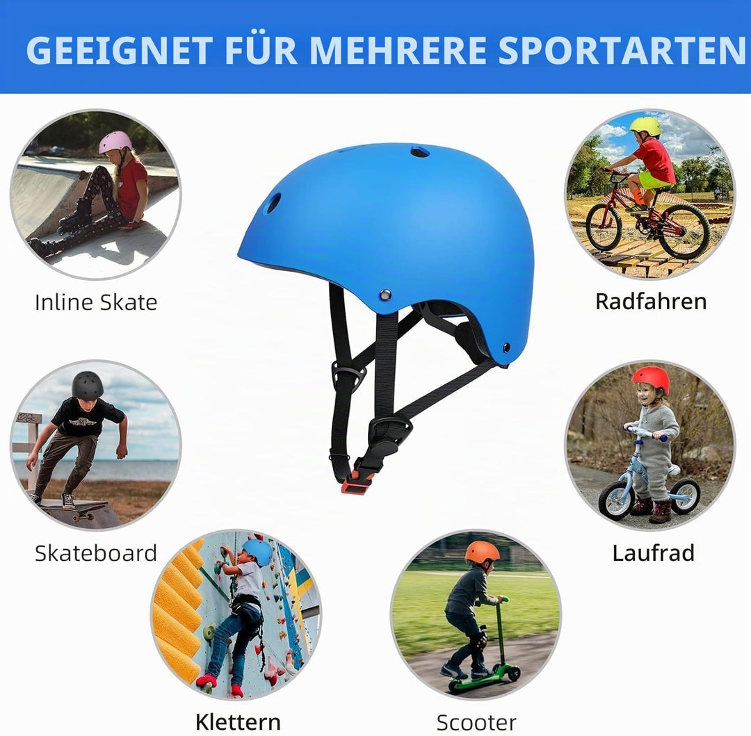 XJD Fahrradhelm für Kinder, Verstellbare Kinderhelm Skaterhelm Kinder Helm für Fahrrad Skateboard Sc
