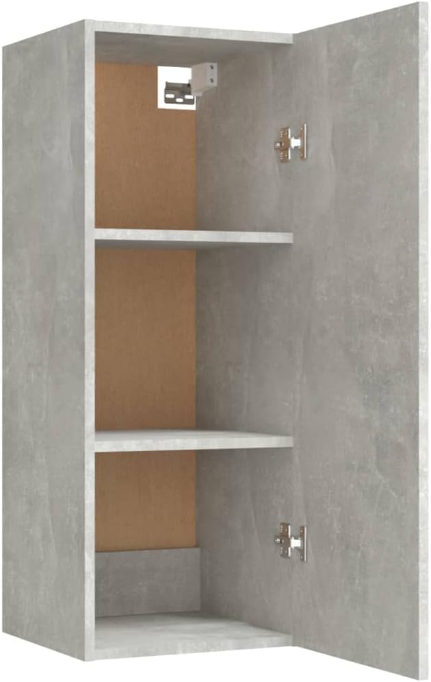 WIFESE 34,5x34x90 cm Wandschrank mit 3 Fächern TV Schrank Hängeschrank Badezimmerschrank Küchenschra