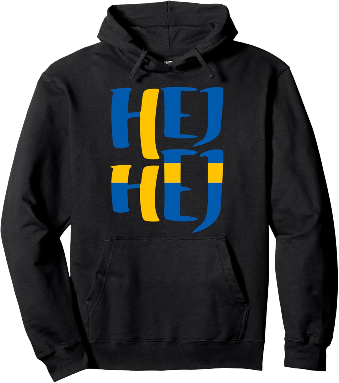 SCHWEDEN FLAGGE FAHNE HEJ HEJ SCHWEDEN Pullover Hoodie