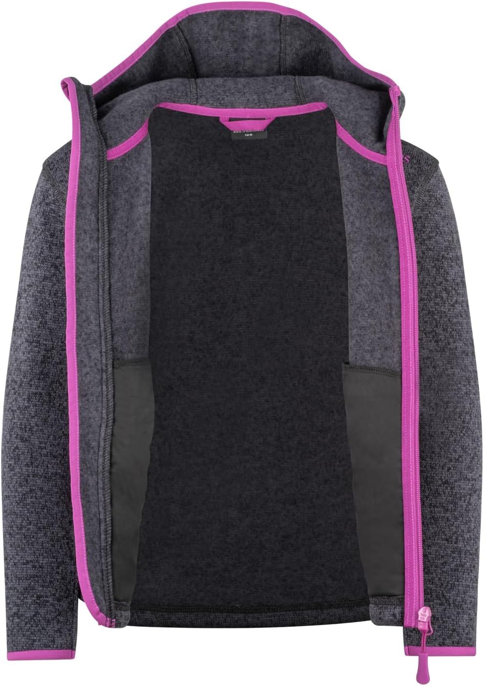 Trollkids Girls Jondalen Jacket XT Graphite/Fresh Berry 92, Graphite/Fresh Berry 92