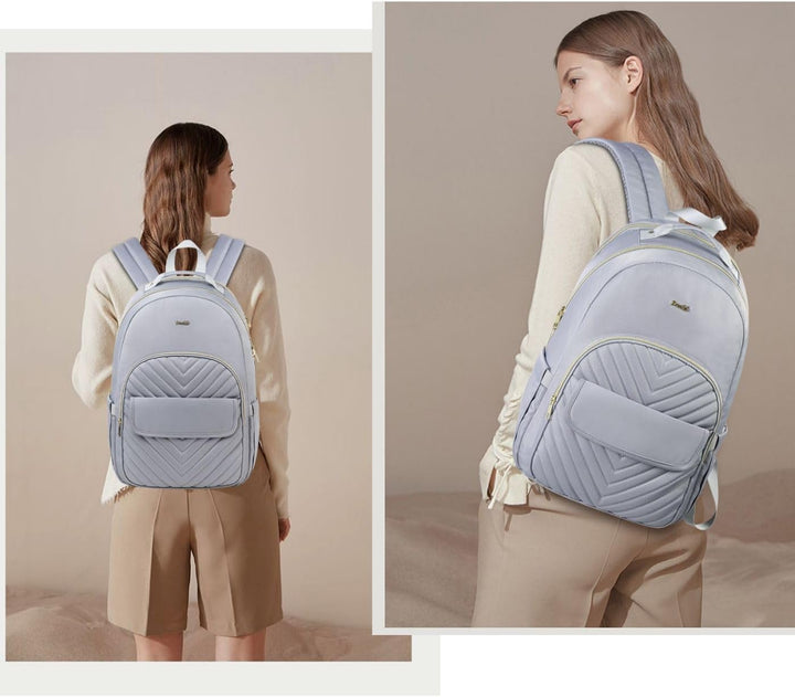 Rucksack Damen Arbeit,TSA-freundlicher Reise Laptop Rucksack für Freizeit Job Business mit USB Ladea