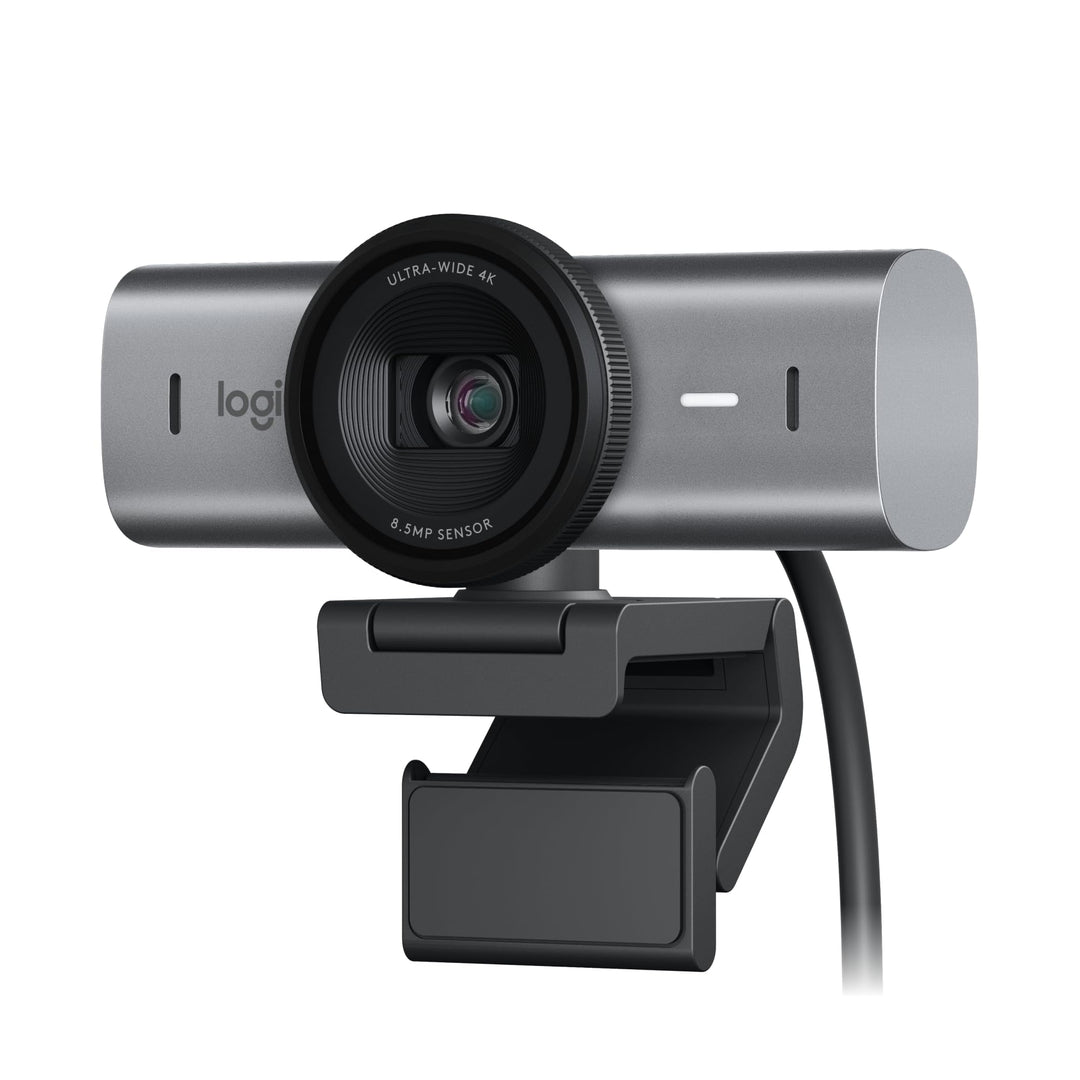 Logitech MX BRIO Ultra HD 4K Webcam mit rauschreduzierenden Mikrofonen, KI-gesteigerter Bildqualität