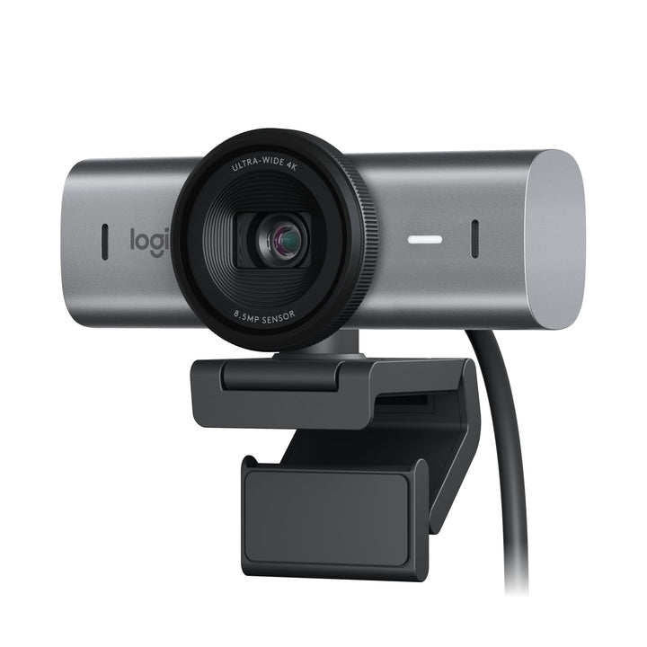 Logitech MX BRIO Ultra HD 4K Webcam mit rauschreduzierenden Mikrofonen, KI-gesteigerter Bildqualität