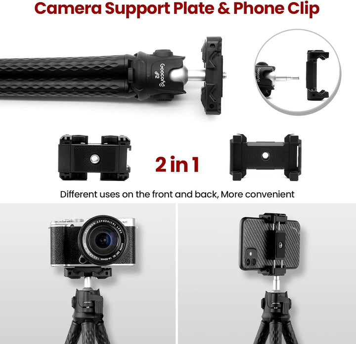 Handy Stativ Flexibel Goocong Stative für Smartphone Kamera Tripod Mini Stativ mit Handy Halterung 3