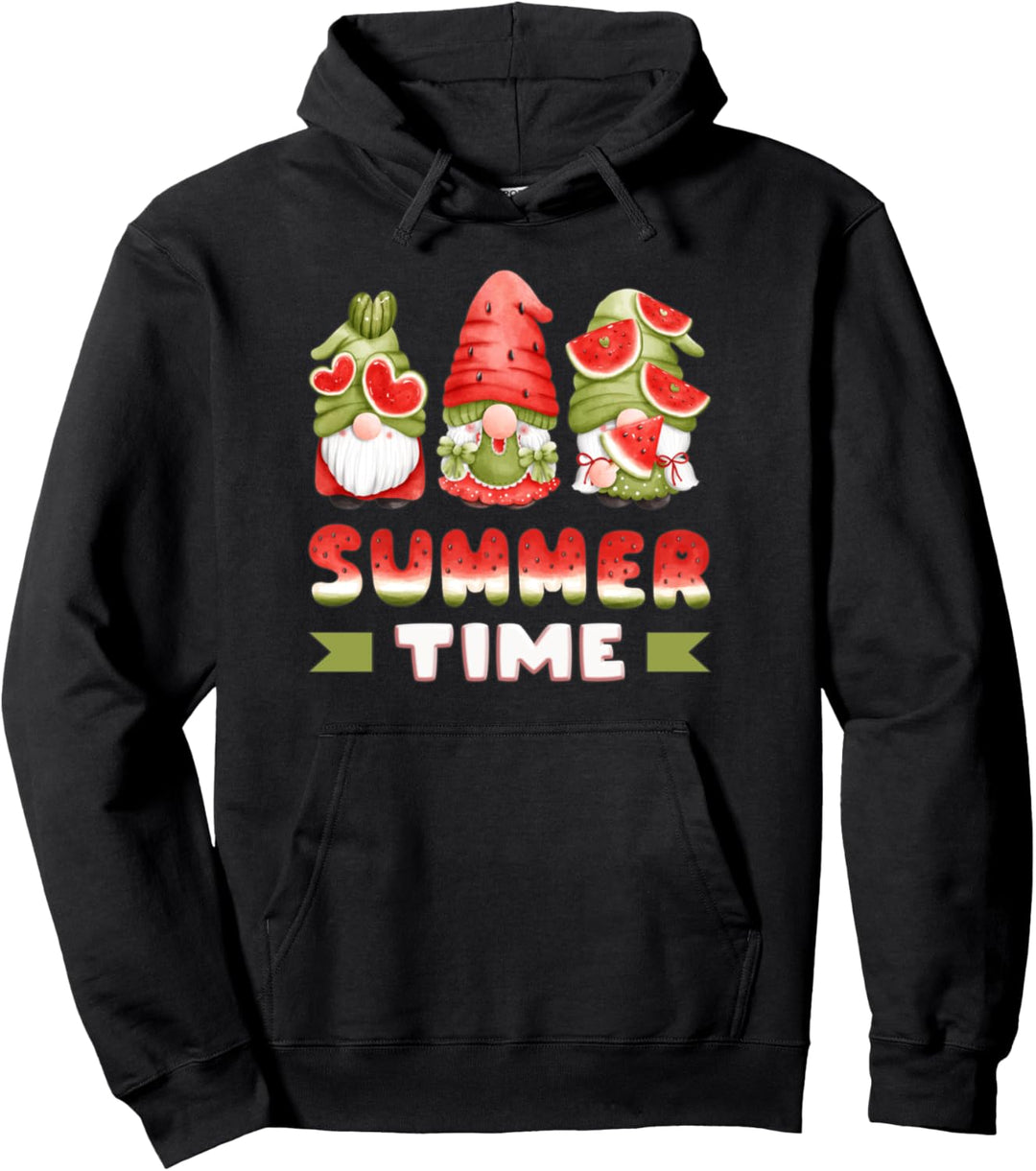 Wassermelonen Zwerge, lustige Sommer Wichtel, Gnome Pullover Hoodie