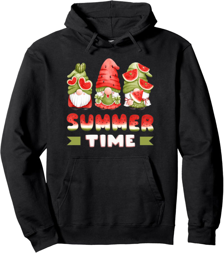 Wassermelonen Zwerge, lustige Sommer Wichtel, Gnome Pullover Hoodie