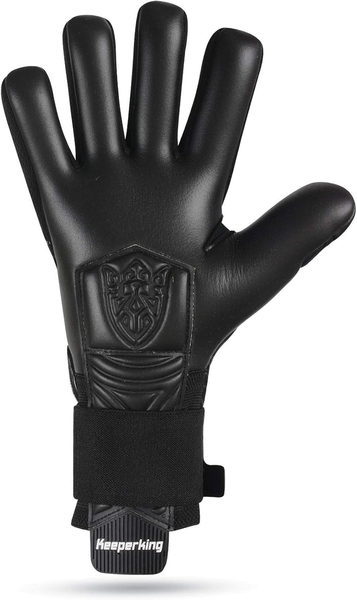 Keeperking Torwarthandschuhe für Erwachsene Fussballhandschuhe Herren Innennaht Profi Premier Grip 4