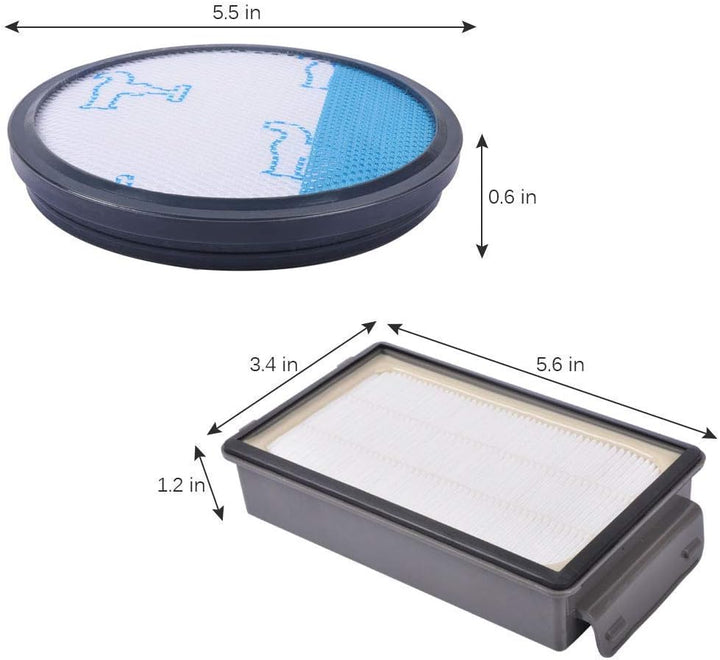 2 Stück RO3731 Filter für Rowenta Compact Power Silence Force Cyclonic Beutelloser Extreme Staubsaug