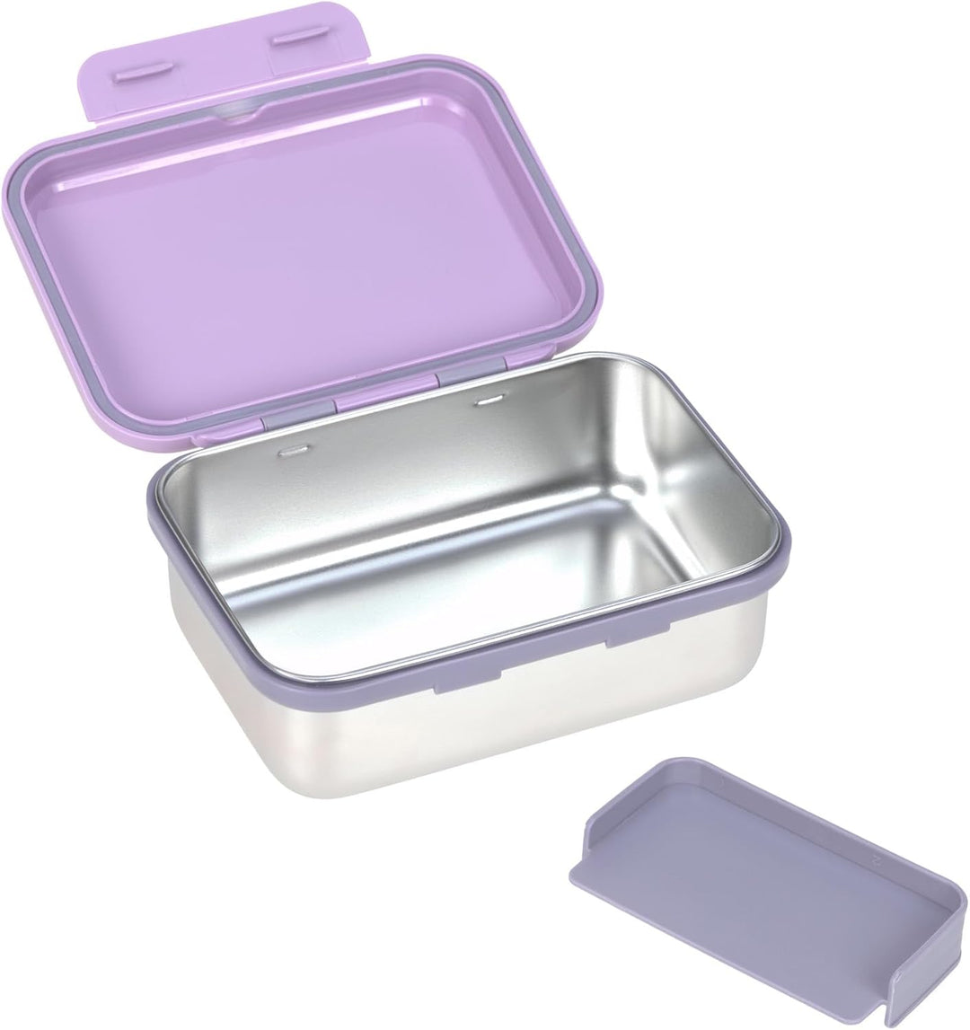 LÄSSIG Kinder Brotdose Edelstahl Lunchbox Frühstücksbox Nachhaltig Kindergarten Schule/Lunchbox Stai