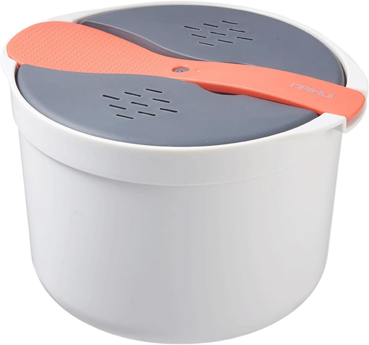 KLOP256 Mikrowellen Reiskocher, 2L Mikrowellen Dampfgarer für Mikrowelle Reis, PP in Lebensmittelqua