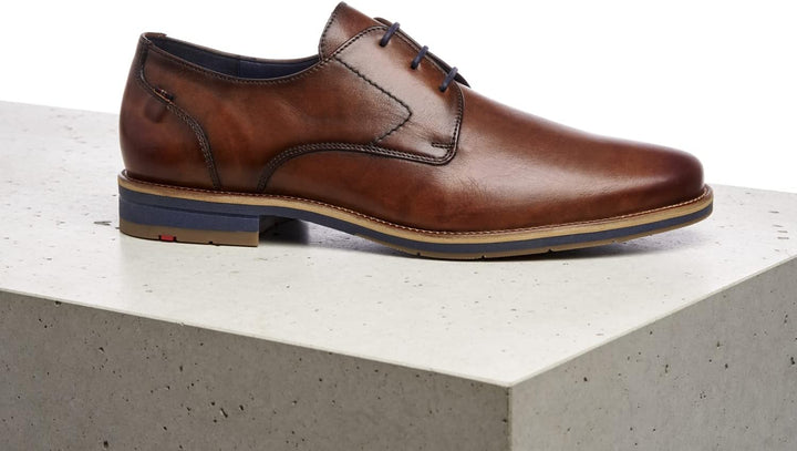 LLOYD Herren Schnürhalbschuhe Langston, Männer Businessschuhe 41 EU Braun, 41 EU Braun