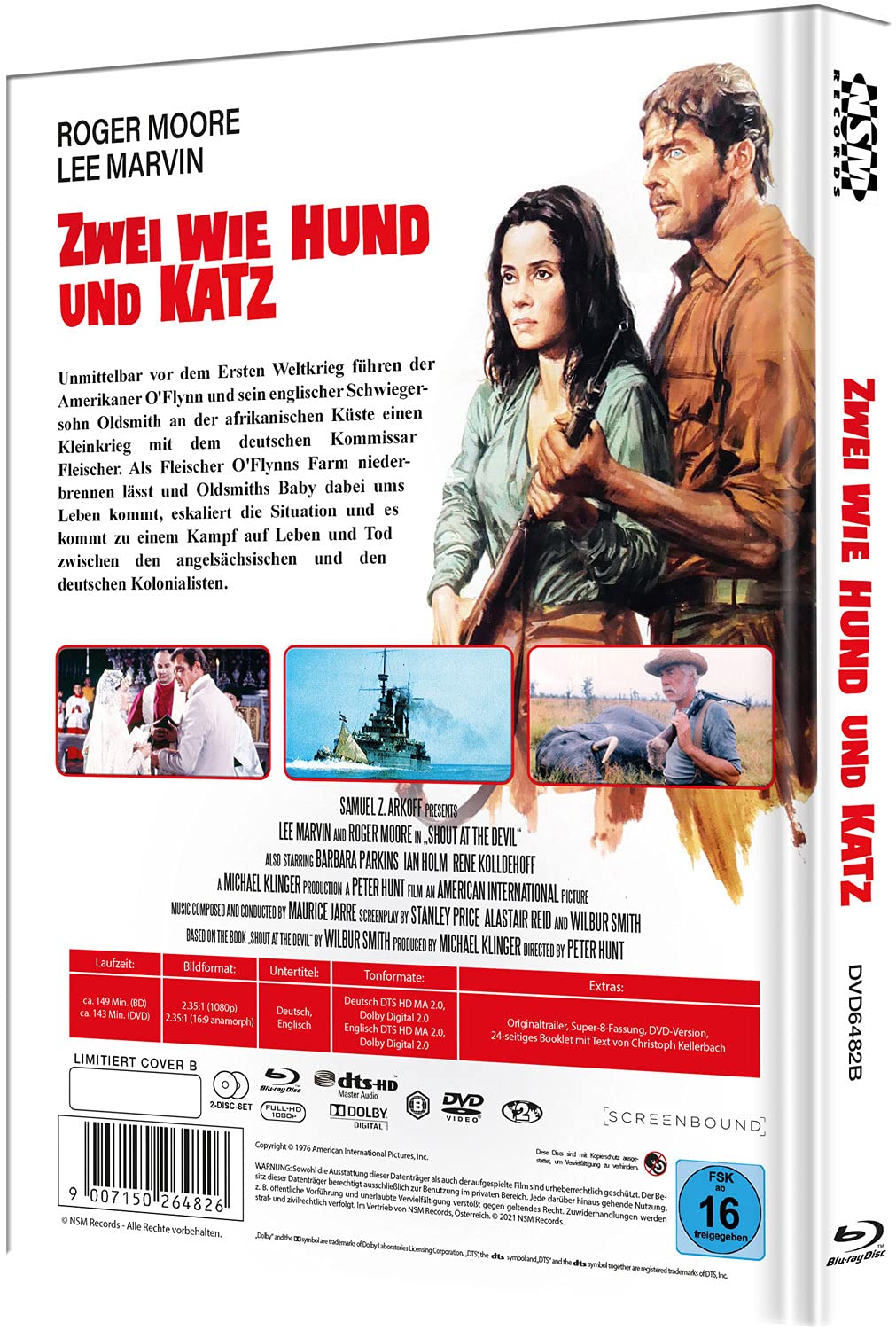 Brüll den Teufel an - Zwei wie Hund und Katz - Shout at the Devil [Blu-Ray+DVD] - uncut - limitierte