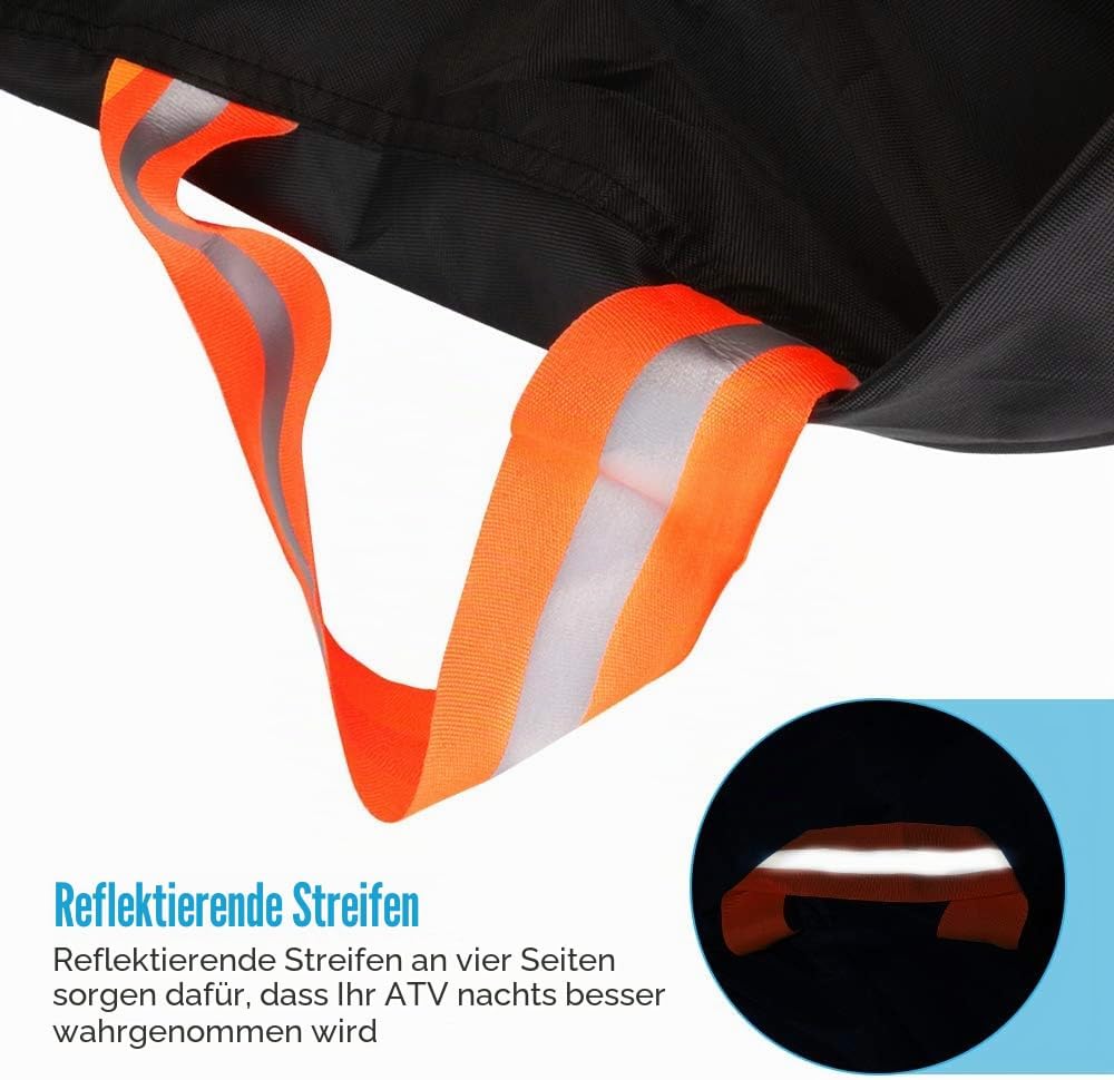 Quad ATV Plane HAYCOVER Fahrzeugabdeckung ATV Schutzhülle 210D Reversible Fabric Winterfest Staub Re
