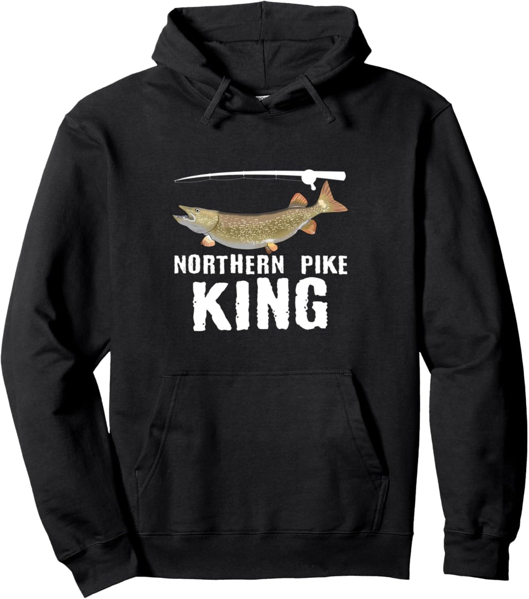 Lustiger Hecht Fisch Spruch Süsswasserfischen Pullover Hoodie