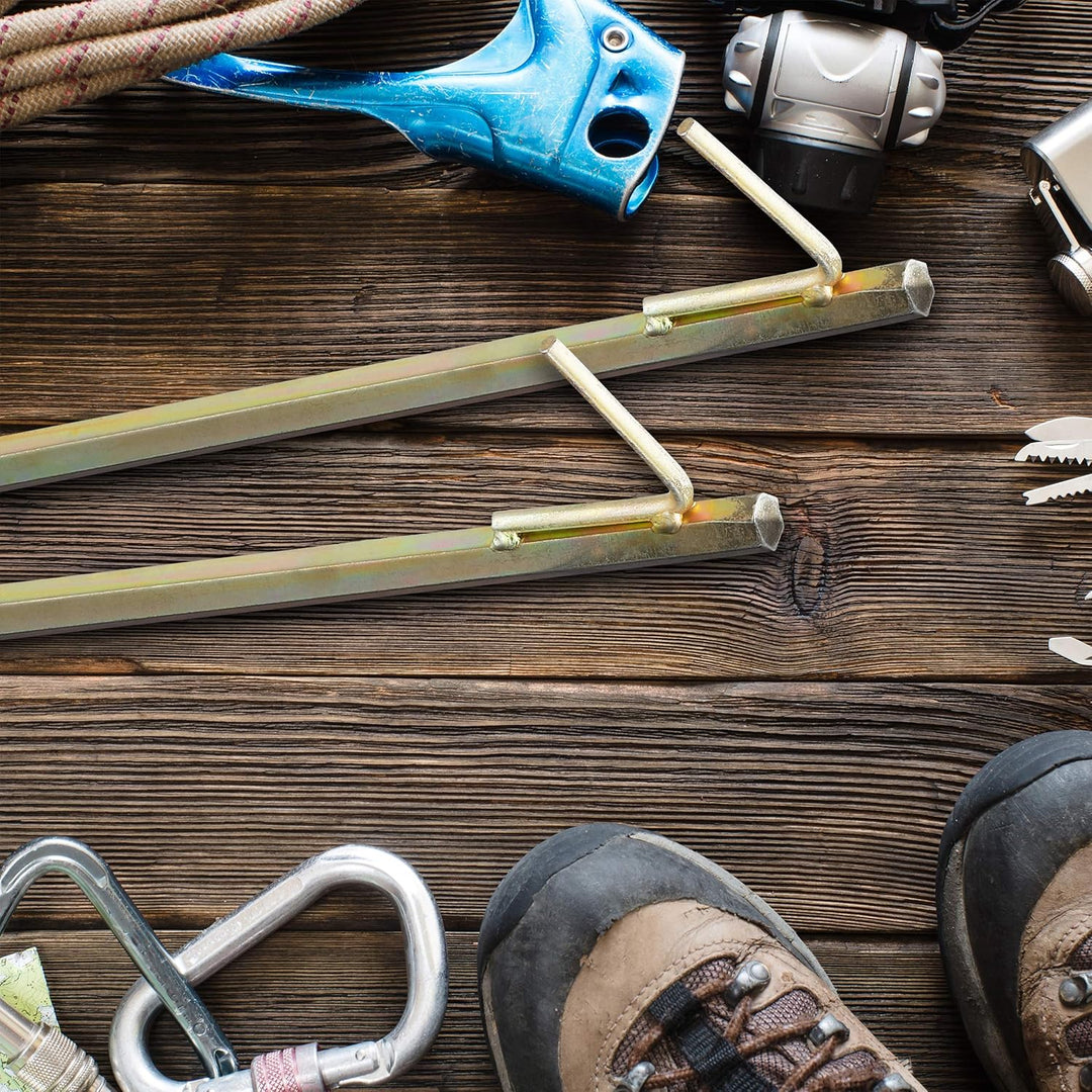 Relaxdays XXL Bodenanker 2er Set, Erdanker für harte Böden, 51cm, Zeltzubehör, zum Einschlagen, Stah