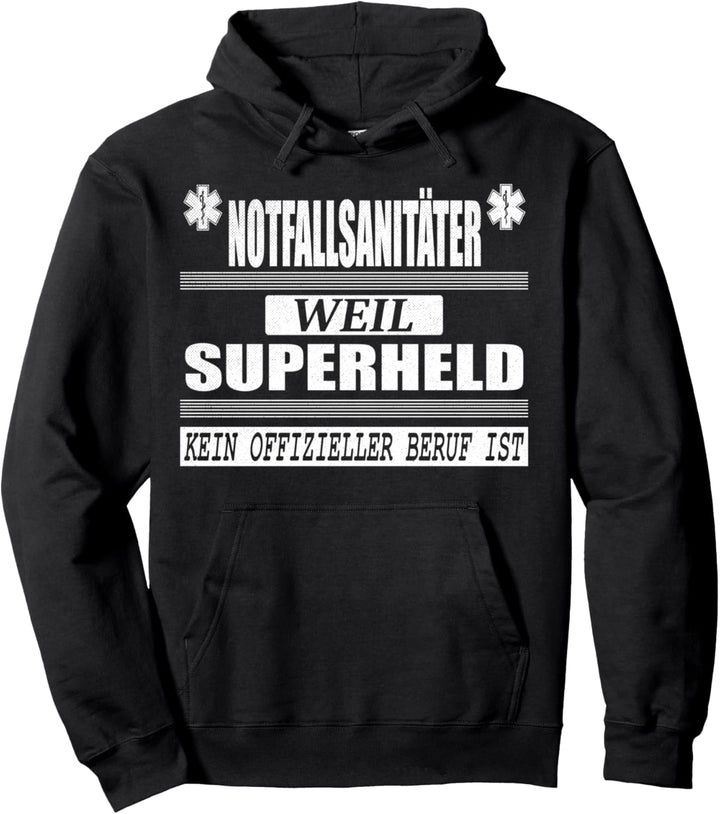Notfallsanitäter Geschenk Superheld Notfall Rettungsdienst Pullover Hoodie